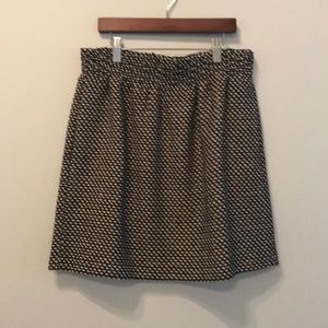 J. Crew Black & White Sidewalk Skirt